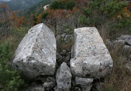 Medieval tombstones – Near the Church of St. Mihovil (Pozla Gora, Dubrave)