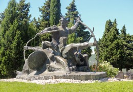 Sculpture of Prince Domagoj and his Archers